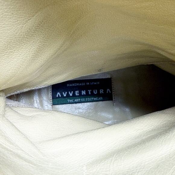 Vintage Avventura Mahogany Brown Leather Mid-Calf Boots Men's Size 9.5 Pull On - Picture 8 of 10